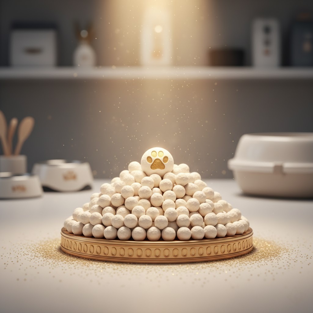 Close-up of raw bentonite clay granules